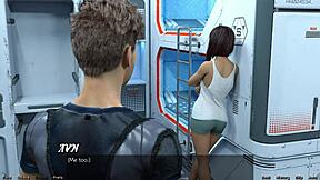 stranded in space 105 - plotting a steamy threesome with curvy bisexual neighbor