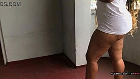 Beautiful woman of a certain age enjoys sex on the balcony