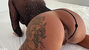 Big ass Latina gets hard anal and creampie