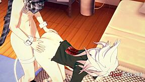 Steamy 3D Ouma x Nagito gay action in Dangan Ronpa