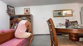 Peruvian cumbia star's anal party with black bull and white cock lovers