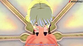 Lucy Heartfilia deepthroats in Fairy Tail: Sucking Dick 2