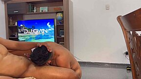 Peruvian cumbia star's anal party with black bull and white cock lovers