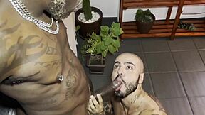 Daddyblack and Petrick Garcia’s hot anal action in the river in January