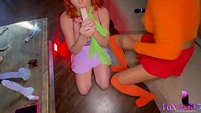 Jenna Foxx and Dana DeArmond in hot Halloween costumes