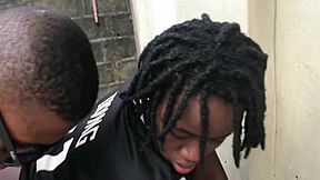 Big tits and a big ass get taken in next door