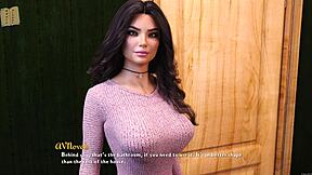 Visual novel with big tits and commented gameplay, a must-see!