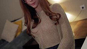 Beautiful woman enjoys a sensual massage with oil and music in the garage
