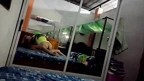 Natural tits and a big ass get dirty in this homemade video