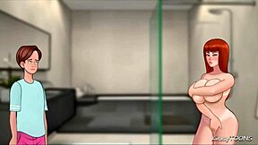 Stepb finds huge bad dragon dildo in shower