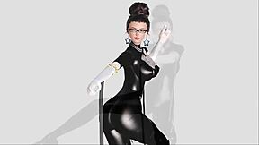 3D game with my step-sister and a hot girl