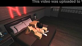 Roblox porn: Hardcore sex with a bunny girl in a condo