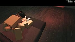 Roblox porn: Hardcore sex with a bunny girl in a condo