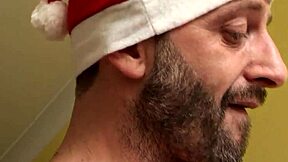 Saskia's naughty Xmas wish: hot anal sex with a big cock