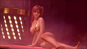 Animated video game-inspired dance routine with an anime girl
