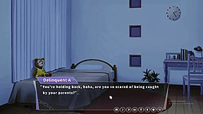Double room in Happiness: Visual novel-style hentai game