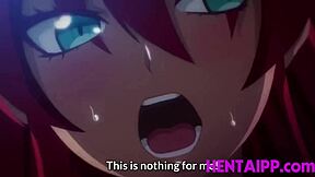 Hot anime warrior girl in need of some cock to calm her down - hentai