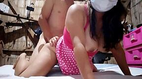 My stepmother and I in hot homemade video action