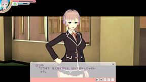 3D animated erotic video of a gay boy's play with big-boobed Asami