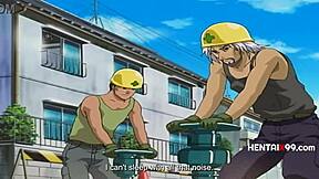 Young boy gets too much of the MILF experience in wedding night hentai