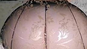 Big ass homemade video of a horny girl fucking with a black dildo