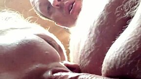 My husband’s well-endowed cock gets a good sucking from me, his wife