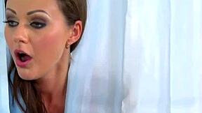 Realistic porn with huge tits and trimmed pussy from an uncut cock