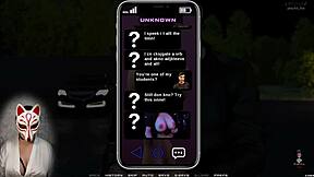 Gamer girl enjoys a race in a porn game