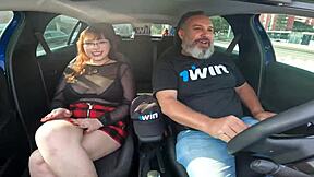 Keiko's first time anal experience in a rather kinky scene