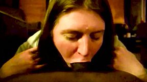 Amateur BBW gets facial with black cock