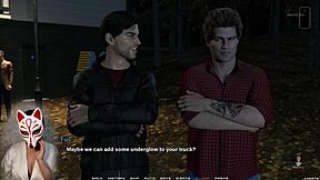Gamer girl enjoys a race in a porn game