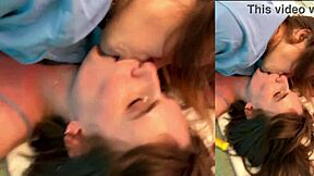 Skinny girl gets a rough birthday surprise with cum inside
