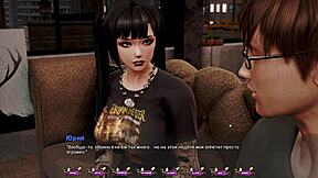 Beautiful women with large breasts in a 3D animated porn movie