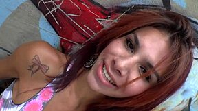 Beautiful shemale idol, Fernanda Cristina's wild anal scene with a well-endowed partner