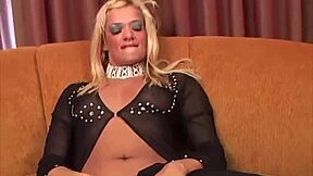 Petite blonde gets her holes filled with cum and cock