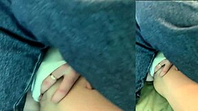 Skinny girl gets a rough birthday surprise with cum inside