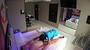 Old man gets hotel maid to help with jerking off