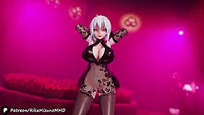 Yowane Haku's sexy MMD R-18 dance video