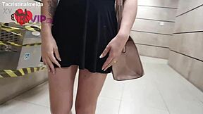 Wife's public flash causes shopkeeper's erection in Calvin Klein ad