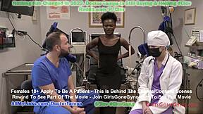Black doctor humiliates athletic teen with gyno exam