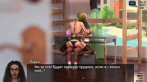 3D animated game with big tits and monster cock cumshot