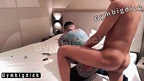 Asian gay couple having raw sex in different positions