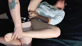 Beautiful woman enjoys intense sex