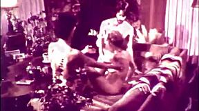 British retro group sex with double penetration and more