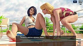 3D animated game with big tits and monster cock cumshot