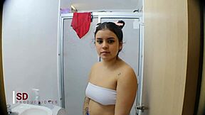 Latina teen secretly gets fucked by her boyfriend