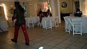 Clothes ripping up in a hot Jamaican stripper scene with BBW milfs and big cock action