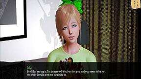 A walkthrough of the erotic visual novel My new family 298