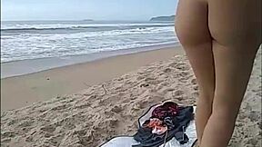 Hotwife enjoys the outdoors and gets naked on the beaches of Florianopolis, Brazil