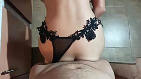 Hot housewife gets a creamy surprise in Spanish